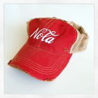 Sarah Ott Vintage NOLA Trucker Hat (red)